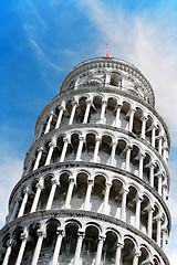 Image showing Detail Leaning tower - Pisa - Tuscany - Italy