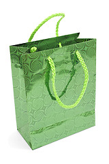 Image showing Green bag for shopping