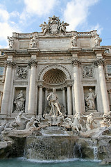 Image showing Rome - Trevi fountain