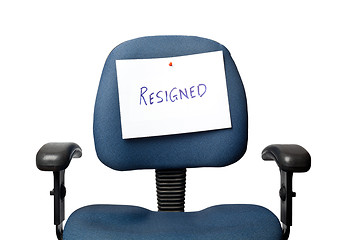 Image showing Resigned