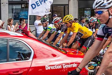 Image showing Thel Start of Stage 5 in Le Tour of France 2012 (Rouen)