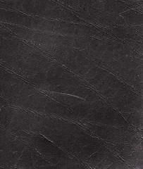 Image showing Black leather texture