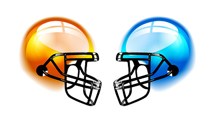 Image showing Football Helmets on white