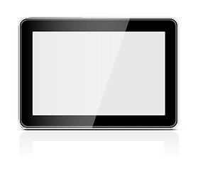 Image showing Black generic tablet pc