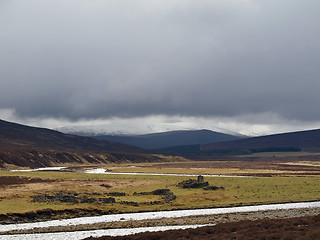 Image showing Dee river , white bridge area, Cairngorms , Scotland