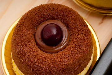 Image showing chocolate cherry cake