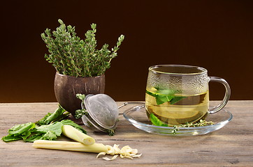 Image showing  Medicinal herbs for tea.