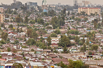 Image showing Aerial view of Addis Ababa