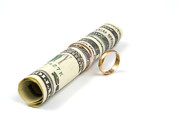 Image showing Money and rings