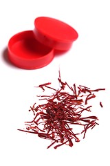 Image showing isolated saffron threads