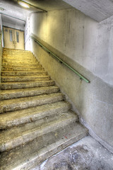 Image showing Stairs of public housing in Hong Kong