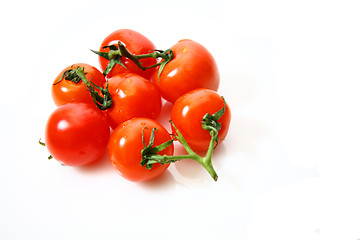 Image showing Cherry tomatoes isolated on white background