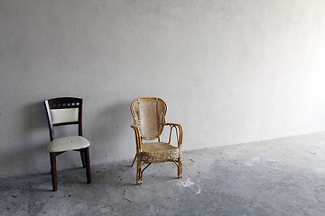 Image showing Lonely chair background
