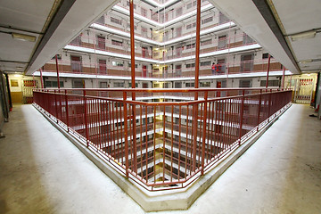Image showing Hong Kong public housing estate interior