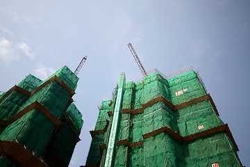 Image showing Construction site in Hong Kong