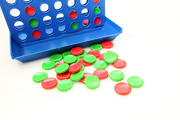 Image showing Four in a line bingo game isolated on white background