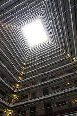 Image showing Hong Kong public housing estate interior