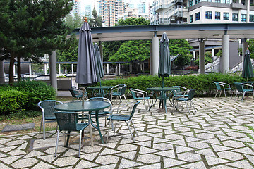 Image showing Leisure chairs in university