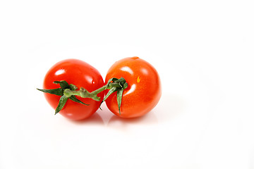 Image showing Cherry tomatoes isolated on white background