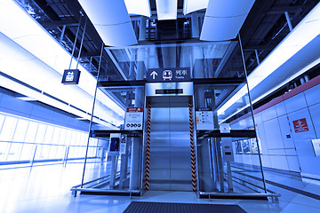 Image showing Elevator in train station