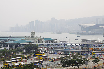 Image showing Busy business district in Hong Kong