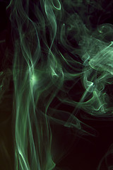 Image showing Abstract smoke on black background