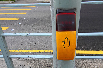 Image showing Pressing machine for speed up the zebra crossing 