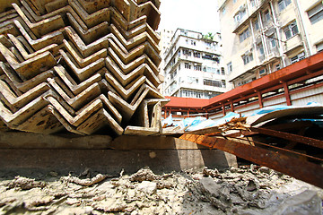 Image showing Construction site in Hong Kong