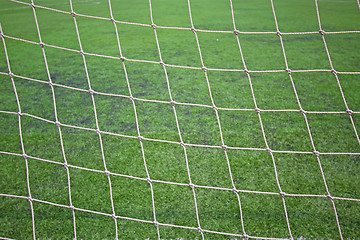 Image showing Soccer field net