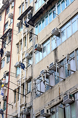 Image showing Old apartments in Hong Kong