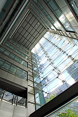 Image showing Abstract image of office windows