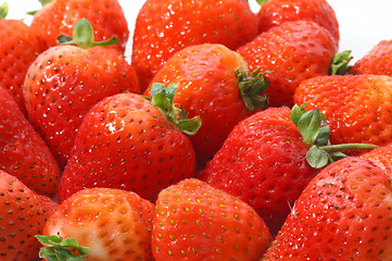 Image showing Strawberries isolated on white background