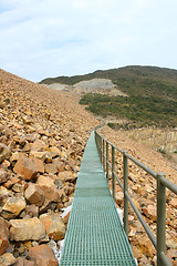 Image showing Hiking path in mountains