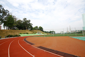 Image showing Abstract view of running track