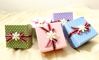 Image showing Colorful gift boxes