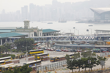 Image showing Busy business district in Hong Kong