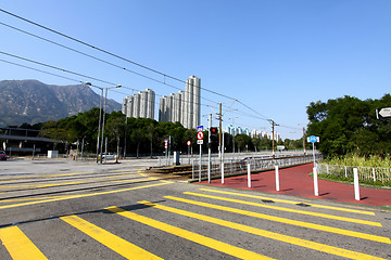 Image showing Hong Kong downtown at day