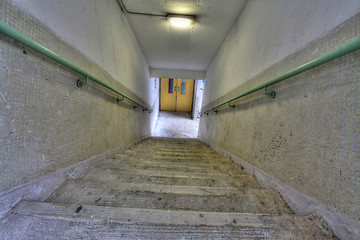 Image showing Stairs of public housing in Hong Kong