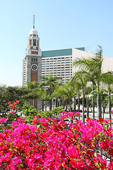 Image showing Clock Tower in Hong Kong at spring time
