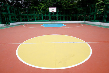 Image showing Basketball court in abstract view