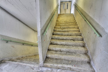 Image showing Stairs in a public housing estate of Hong Kong