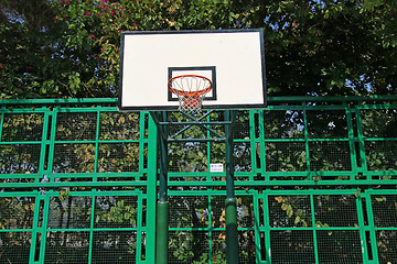 Image showing Basketball court net