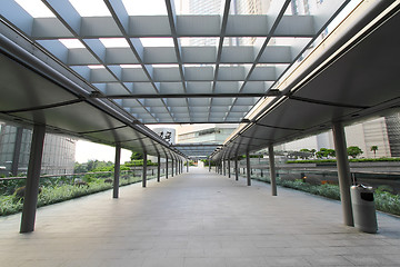 Image showing Corridor in city at day