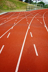 Image showing Abstract view of running track