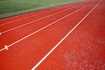 Image showing Abstract view of running track