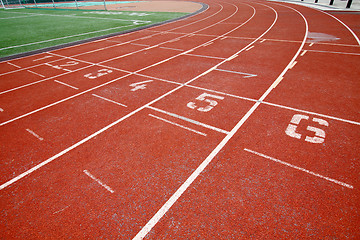 Image showing Abstract view of running track