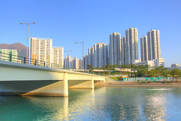 Image showing Hong Kong downtown at day in HDR