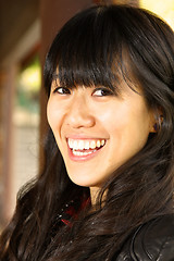 Image showing Asian woman with smiling face