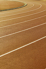Image showing Abstract view of a running track