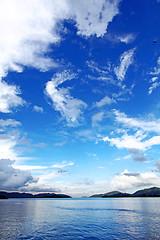 Image showing Blue sky along the coast in Hong Kong